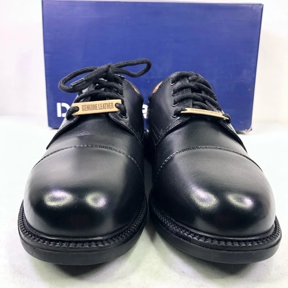 DOCKERS Gordon Black Leather Oxford Shoes